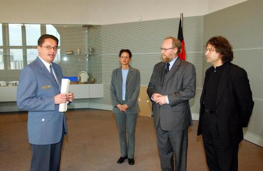 Thierse, Wolfgang; Metzger, Manfred Reichstagsgebäude, Empfangsraum