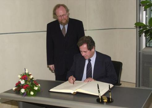 Thierse, Wolfgang; Debré, Jean-Louis Reichstagsgebäude, Präsidialebene