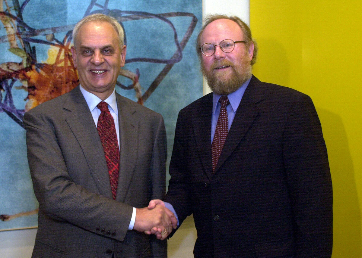 Wolfgang Thierse, SPD, Bundestagspräsident, empfängt Prof. Marcello Pera, den Präsidenten des italienischen Senats.; Empfang, Präsident Thierse, Wolfgang; Pera, Marcello Wolfgang Thierse, SPD, Bundestagspräsident, empfängt Prof. Marcello Pera, den Präsidenten des italienischen Senats.; Empfang, Präsident