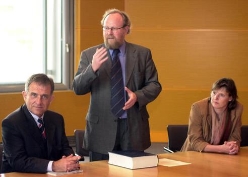 Thierse, Wolfgang; Grill, Kurt-Dieter Reichstagsgebäude, Empfangsraum