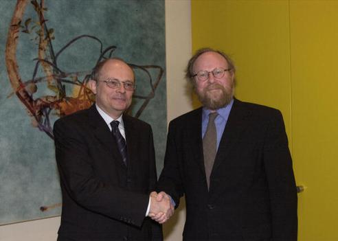 Thierse, Wolfgang; Borowski, Marek Reichstagsgebäude, Empfangsraum