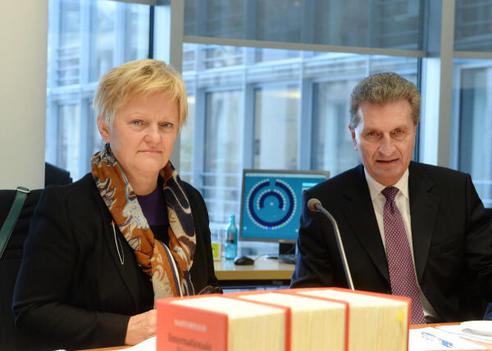 Künast, Renate; Oettinger, Günther Paul-Löbe-Haus, Sitzungssaal