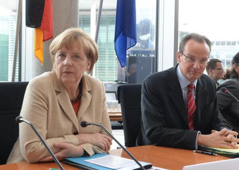 Krichbaum, Gunther; Merkel, Angela Paul-Löbe-Haus, Sitzungssaal