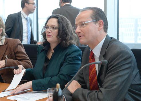 Krichbaum, Gunther; Nahles, Andrea Paul-Löbe-Haus, Sitzungssaal