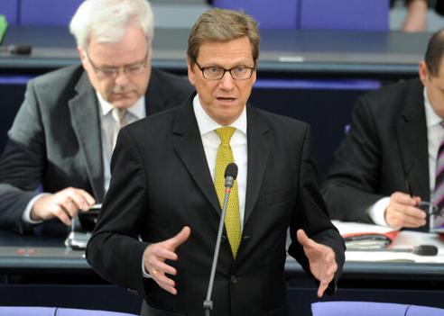 Westerwelle, Guido Reichstagsgebäude, Plenarsaal