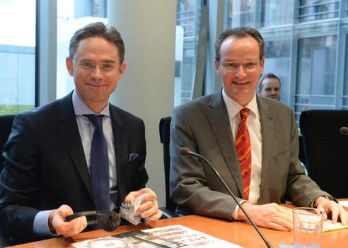 Krichbaum, Gunther; Katainen, Jyrki Paul-Löbe-Haus, Sitzungssaal