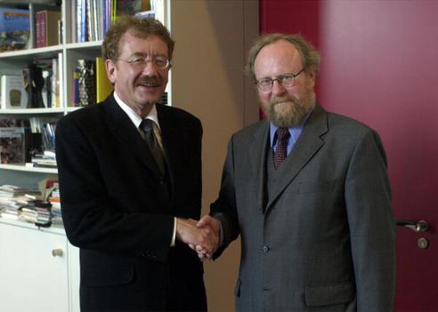 Thierse, Wolfgang; Engels, Dieter Reichstagsgebäude, Büro des Präsidenten
