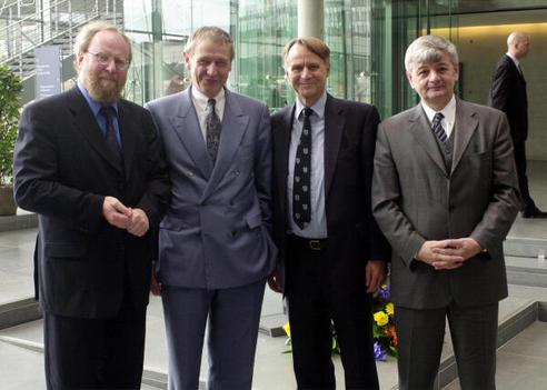 Thierse, Wolfgang; Lamers, Karl; Klose, Hans-Ulrich; Fischer, Joseph Paul-Löbe-Haus, Innenansicht