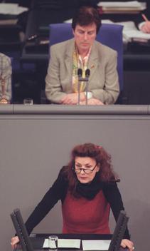 Jelpke, Ulla; Fuchs, Anke Reichstagsgebäude, Plenarsaal