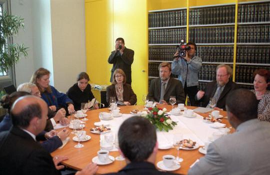 Thierse, Wolfgang; Davila, Carlos Lage Reichstagsgebäude, Empfangsraum