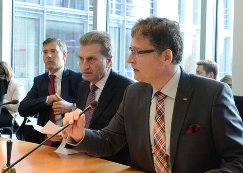 Koeppen, Jens; Oettinger, Günther Paul-Löbe-Haus, Sitzungssaal