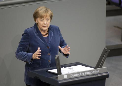 Merkel, Angela Reichstagsgebäude, Plenarsaal