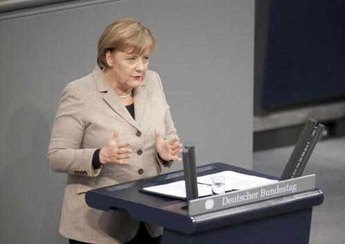 Merkel, Angela Reichstagsgebäude, Plenarsaal