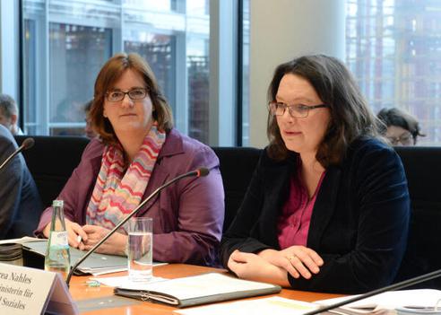 Griese, Kerstin; Nahles, Andrea Paul-Löbe-Haus, Sitzungssaal