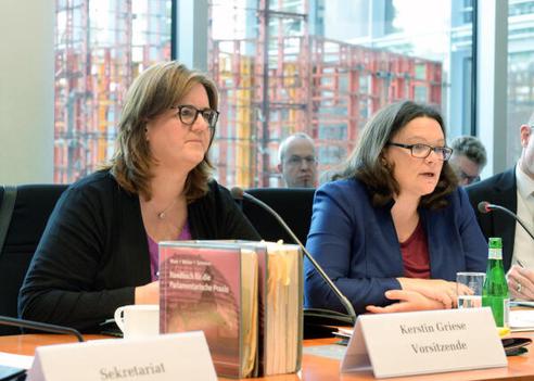 Griese, Kerstin; Nahles, Andrea Paul-Löbe-Haus, Sitzungssaal