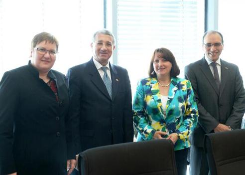 Brehmer, Heike; Higazy, Mohamed; Gamal, Mohamed; Gleicke, Iris Paul-Löbe-Haus, Sitzungssaal