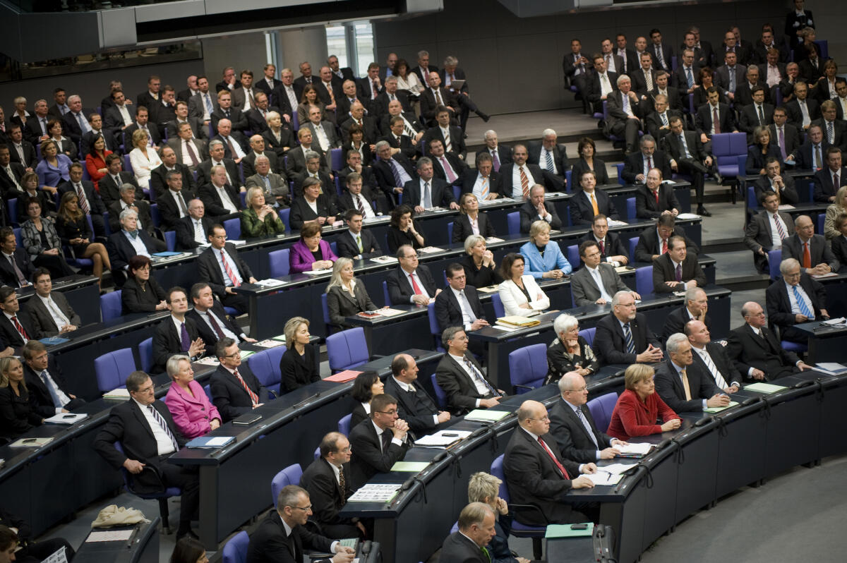 Die Fraktion der CDU/CSU am Tag der Konstituierenden Sitzung des Deutschen Bundestag; Plenum, Plenarsaal, Abgeordnete, Übersicht Die Fraktion der CDU/CSU am Tag der Konstituierenden Sitzung des Deutschen Bundestag; Plenum, Plenarsaal, Abgeordnete, Übersicht