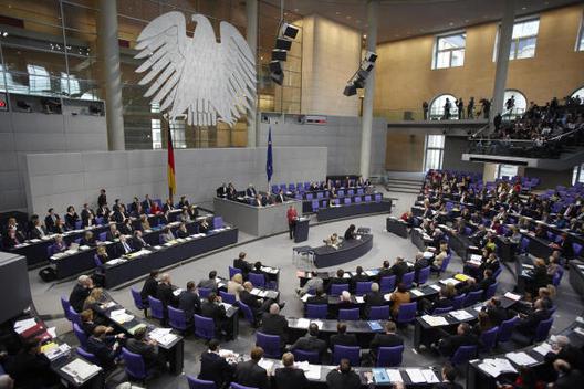 Merkel, Angela Reichstagsgebäude, Plenarsaal