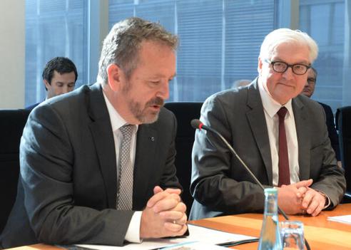 Fabritius, Bernd; Steinmeier, Frank-Walter Paul-Löbe-Haus, Sitzungssaal