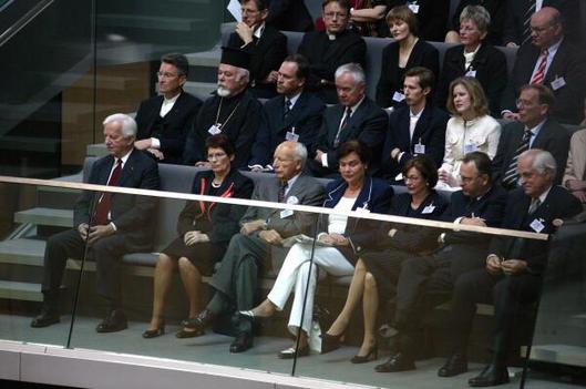 Weizsäcker, Richard von; Süssmuth, Rita; Scheel, Walter Reichstagsgebäude, Plenarsaal