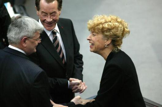 Fischer, Joseph; Schwan, Gesine; Müntefering, Franz Reichstagsgebäude, Plenarsaal