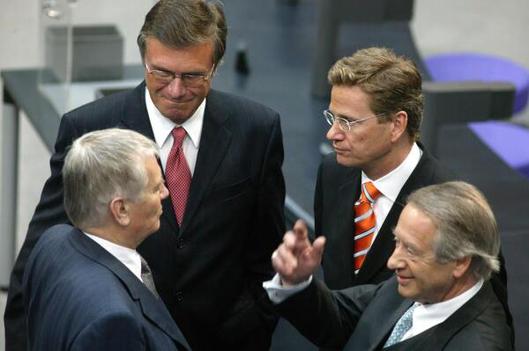 Spiegel, Paul; Schily, Otto; Gerhardt, Wolfgang; Westerwelle, Guido 