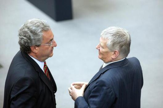 Hundt, Dieter; Schily, Otto Reichstagsgebäude, Plenarsaal