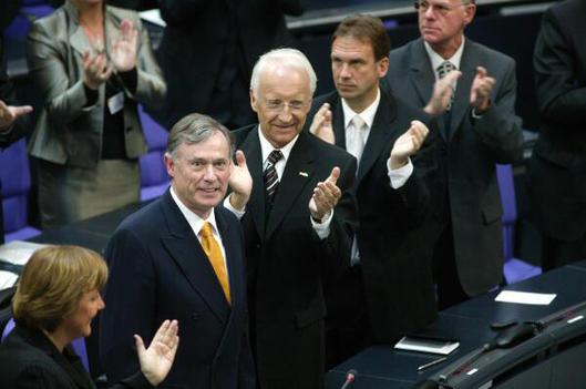 Merkel, Angela; Köhler, Horst; Müller, Stefan; Lammert, Norbert Reichstagsgebäude, Plenarsaal