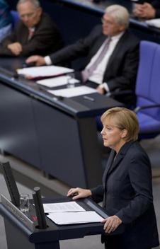 Merkel, Angela; Schäuble, Wolfgang; Steinmeier, Frank-Walter Reichstagsgebäude, Plenarsaal