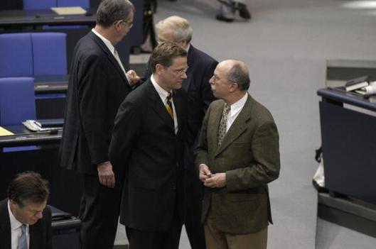 Westerwelle, Guido; Parr, Detlef Reichstagsgebäude, Plenarsaal
