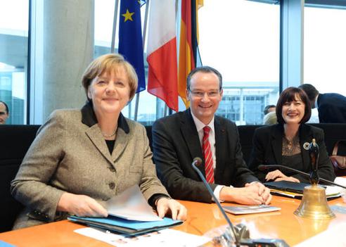 Krichbaum, Gunther; Merkel, Angela Paul-Löbe-Haus, Sitzungssaal