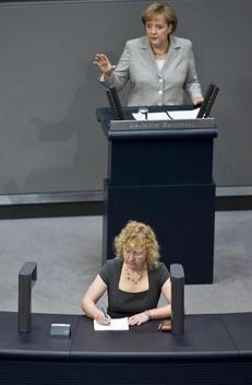 Merkel, Angela Reichstagsgebäude, Plenarsaal
