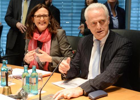 Ramsauer, Peter; Malmström, Cecilia Marie-Elisabeth-Lüders-Haus, Anhörungssaal
