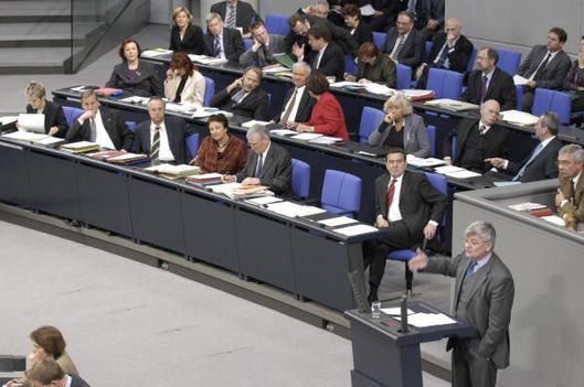 Fischer, Joseph; Schröder, Gerhard Reichstagsgebäude, Plenarsaal