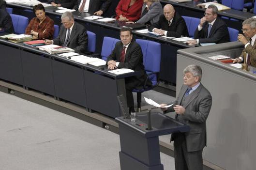 Fischer, Joseph; Schröder, Gerhard Reichstagsgebäude, Plenarsaal