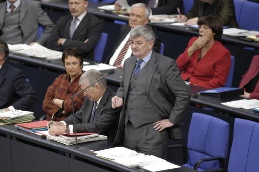 Fischer, Joseph; Stolpe, Manfred; Trittin, Jürgen; Schmidt, Ulla Reichstagsgebäude, Plenarsaal