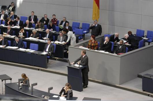 Schröder, Gerhard; Thierse, Wolfgang; Westerwelle, Guido Reichstagsgebäude, Plenarsaal