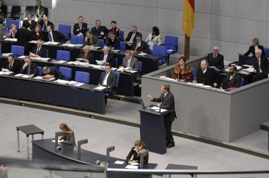 Schröder, Gerhard; Thierse, Wolfgang; Westerwelle, Guido Reichstagsgebäude, Plenarsaal