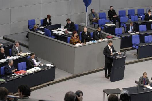 Erler, Gernot; Thierse, Wolfgang; Schröder, Gerhard Reichstagsgebäude, Plenarsaal