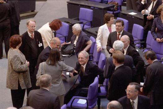 Rau, Johannes; Schröder, Gerhard Reichstagsgebäude, Plenarsaal