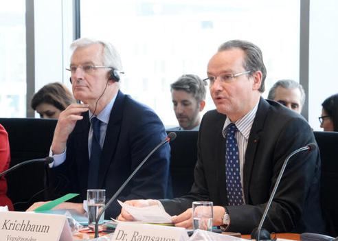 Krichbaum, Gunther; Barnier, Michel Paul-Löbe-Haus, Sitzungssaal