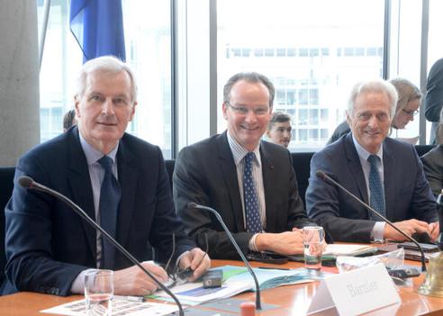 Krichbaum, Gunther; Ramsauer, Peter; Barnier, Michel Paul-Löbe-Haus, Sitzungssaal