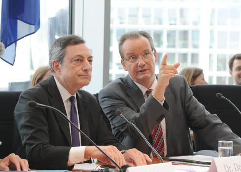 Draghi, Mario; Krichbaum, Gunther Paul-Löbe-Haus, Sitzungssaal