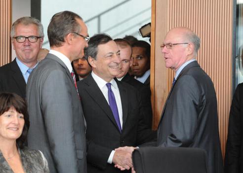 Lammert, Norbert; Draghi, Mario; Krichbaum, Gunther Paul-Löbe-Haus, Sitzungssaal