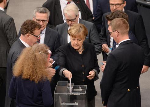 Merkel, Angela Reichstagsgebäude, Plenarsaal