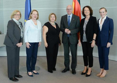 Lammert, Norbert; Freitag, Dagmar Reichstagsgebäude, Empfangsraum