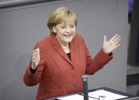 Merkel, Angela Reichstagsgebäude, Plenarsaal