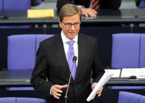 Westerwelle, Guido Reichstagsgebäude, Plenarsaal