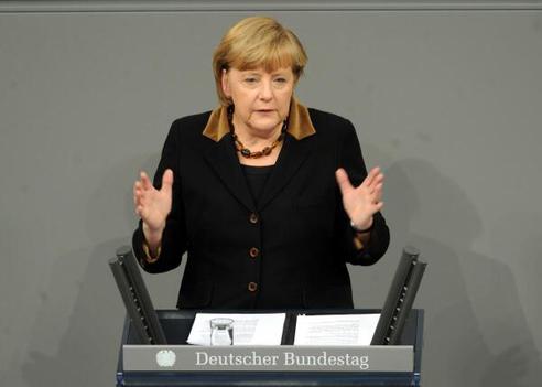 Merkel, Angela Reichstagsgebäude, Plenarsaal