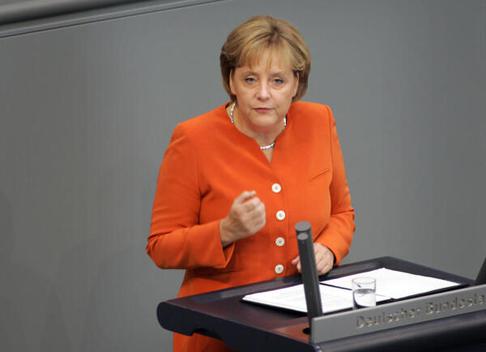 Merkel, Angela Reichstagsgebäude, Plenarsaal